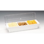 Zcp 303 - b Polycarbonat Kapaklı bar Konteyner 50 x 16 x h: 9,5 cm