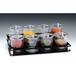 Zcp 527 Polycarbonat Sosluk Reçellik, Baharatlık Standı / 0,75 Litre 49 x 27 x h: 18 cm
