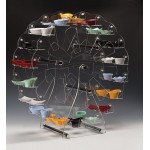 Zcp 481-36 Döner Akrilik Teşhir Standı/36 Bölmeli 67x29xh:75 cm