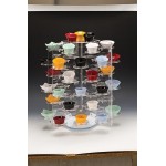 Zcp 582 Döner Minimel Teşhir Standı/48'li 39xh:52 cm