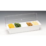 Zcp 305 - b Polycarbonat Kapaklı bar Konteyner  50 x 16 x h: 9,5 cm