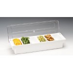 Zcp 306 - b Polycarbonat Kapaklı bar Konteyner 50 x 16 x h: 9,5 cm
