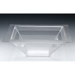 Zcp 471 - 1 Polycarbonat Teşhir Kase 44,5 x 44,5 x H:15,5 cm