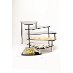 Zcp 217 - 6 Aynalı Teşhir Standı / Kaptan Merdiven h: 37,5 cm