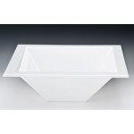 Zcp 471 - 2 Polycarbonat Teşhir Kase 44,5 x 44,5 x H:15,5 cm