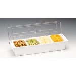 Zcp 304 - b Polycarbonat Kapaklı bar Konteyner 50 x 16 x h: 9,5 cm